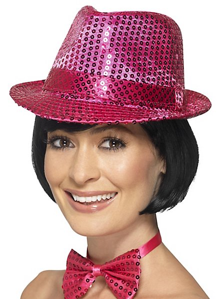 Disco Faschingsoutfit Set Kv-282 Glitzernder Melonen Hut,  Glitter-Hosenträger & Sonnenbrille – Unisex, Ideal für Karneval